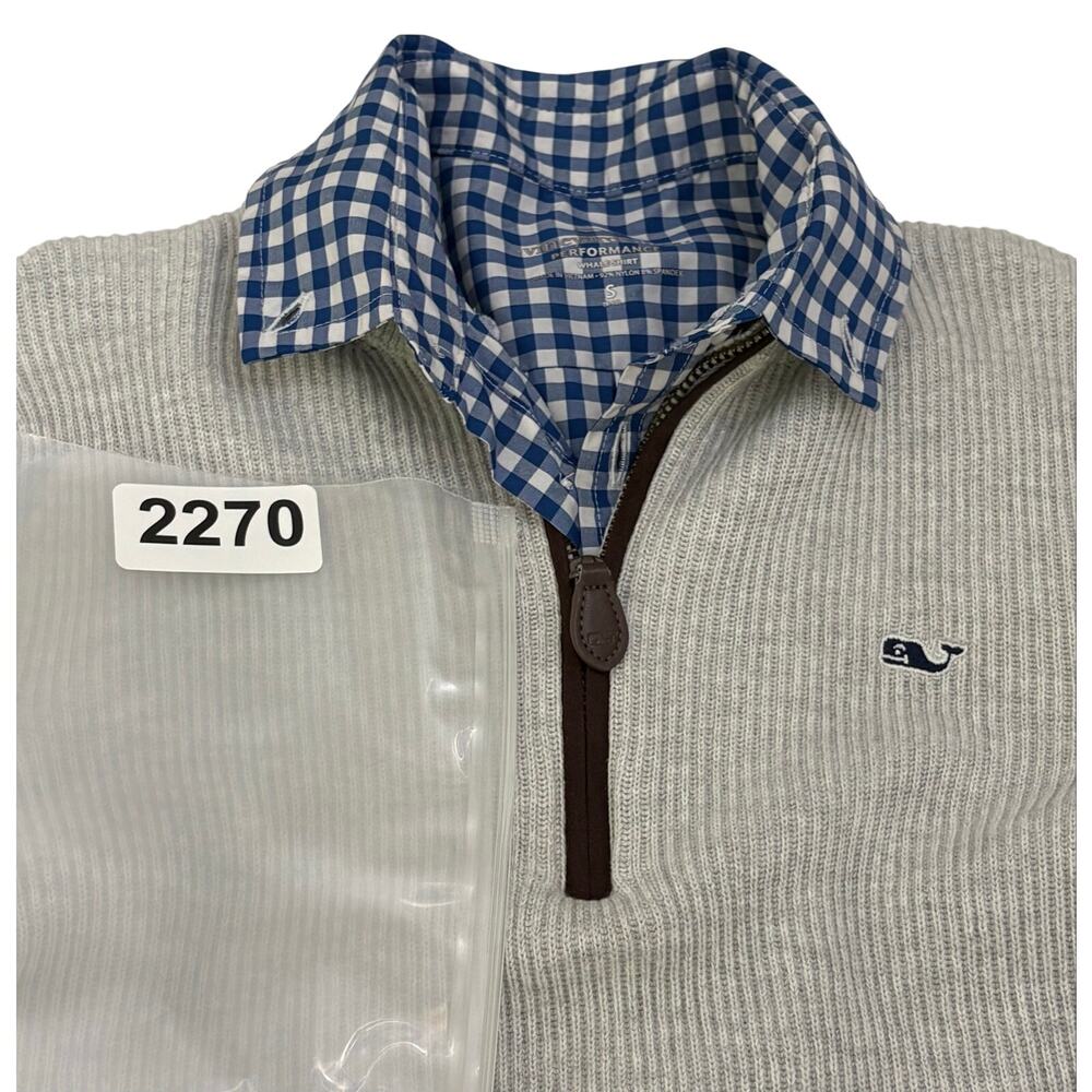 2 Vineyard Vines Boys Shirts Size Small Qtr Zip Sweater Button Down Long Sleeve - Picture 16 of 16